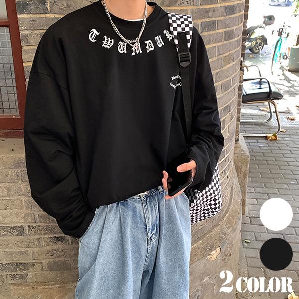 ロンT ロゴプリント バックロゴ ビッグシルエット ロンティー ロンT ロゴプリント バックロゴ ビッグシルエット ロンティー