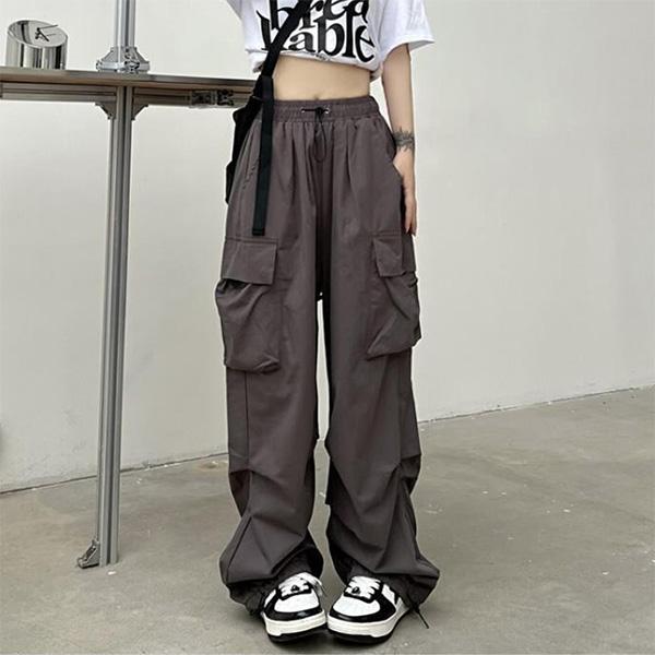 カーゴパンツ カーゴ ワイドパンツ ドロストパンツ イージーパンツ