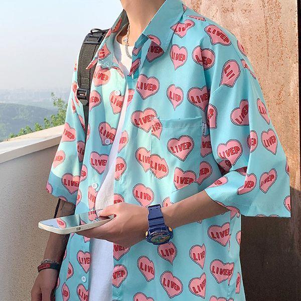 エキップモン ハート柄シルクシャツ エキップモンの復刻シャツ。 パリジェンヌみたいに♡｜大草直子の毎日
