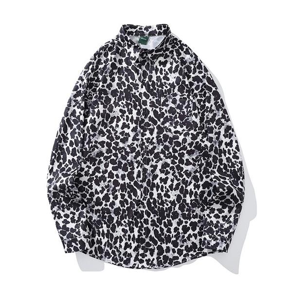 柄シャツ アニマル柄 動物柄 ヒョウ柄 ダルメシアン柄 レオパード