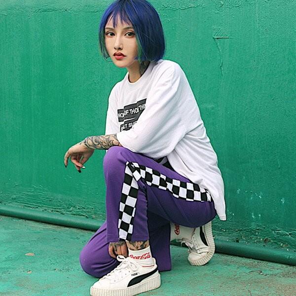 即納あり スウェットパンツ ブロックチェック くるぶし丈 ストリート ダンスウェア カットソー レディース ファッション ダンス ヒップホップ 衣装 原宿系 Buyee Buyee Japanese Proxy Service Buy From Japan Bot Online