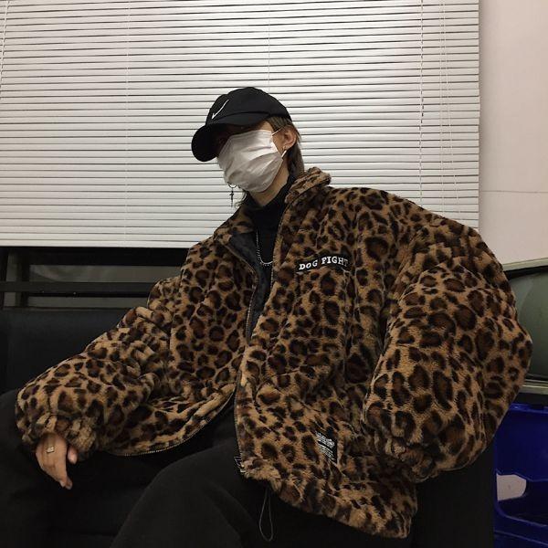 ヒョウ柄 アウター オーバーシルエット ブルゾン チャック ボア レディース ファッション 大きいサイズ ダンス 衣装 ヒップホップ 原宿系 Y3a339 韓国系ダンスウェアdecorative 通販 Yahoo ショッピング