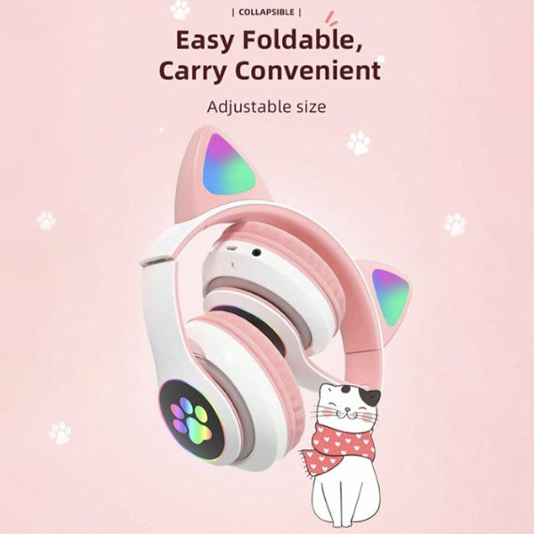 猫耳デザイン DJ用ヘッドフォン 猫耳デザイン DJ用ヘッドフォン Amazon.com: kuayang New LED