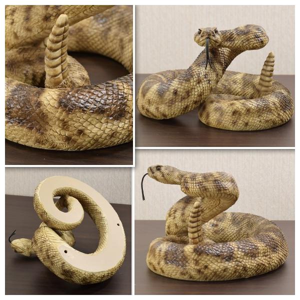 ガラガラ蛇の壁掛け 置物