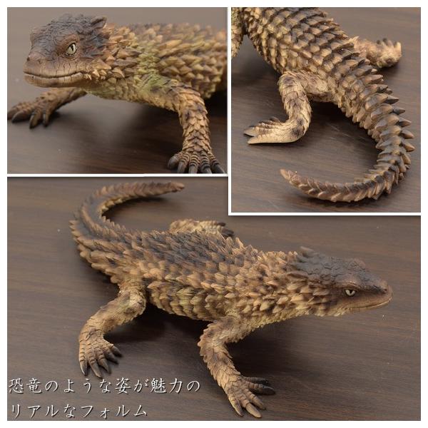 特大ジャスパー製リザード トカゲ 天然石彫刻品 置物 爬虫類マニア 精巧オブジェ Armadillo Lizard 鎧のような鱗 アルマジロリザードの置物 動物