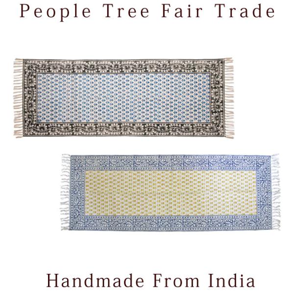 �L�b�`���}�b�g ���O �t�F�A�g���[�h PeopleTree ��D��u���b�N�v�����g���O�}�b�g(45�~125cm)��D�� ���i�摜