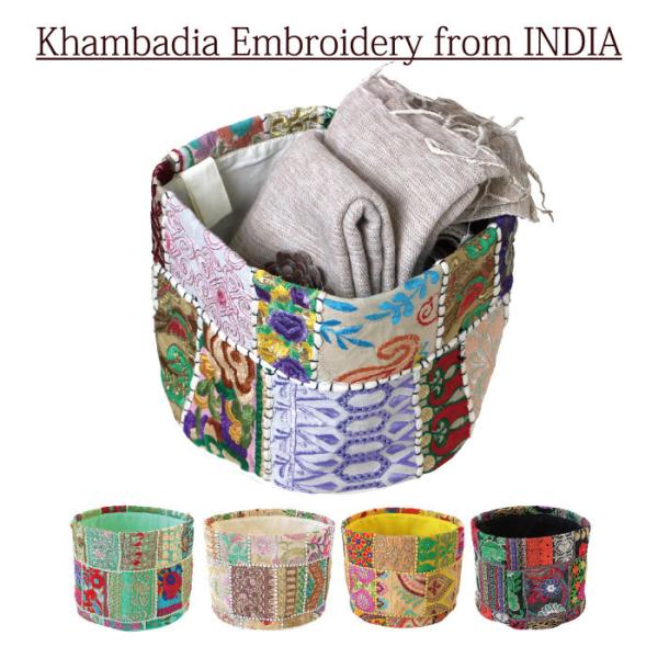 インド手作りバスケット decoya2_in-k472