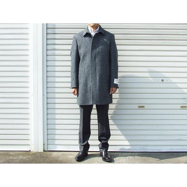 15 16 秋冬モデル 新品 ハリスツイード Harris Tweed ブルーグレー杢 ヘリンボーン杉綾織 ステンカラーコート Buyee Buyee 日本の通販商品 オークションの代理入札 代理購入