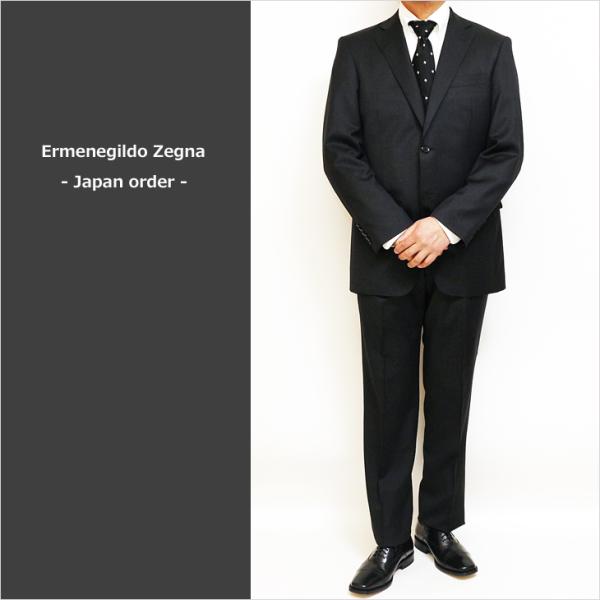 スーツ メンズ 2023 新作 春夏 エルメネジルドゼニア 「国内オーダー工場生産」 濃灰チャコールグレー杢 無地2つボタン スーツ ゆったり型  :2023ss-order:DECTE-SUIT・SHOP 通販 