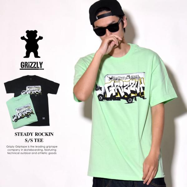 �O���Y���[�O���b�v�e�[�v Grizzly Griptape T�V���c �����Y ���� STEADY ROCKIN S/S TEE GMA1801P03