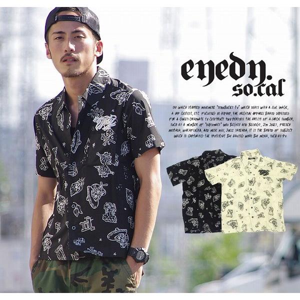 アイディー Eyedy アロハシャツ メンズ 半袖 タトゥー柄 総柄シャツ カジュアルシャツ 夏 ブランド Eye Sh1317 Eyot058 Deep B系 ストリートファッション 通販 Yahoo ショッピング