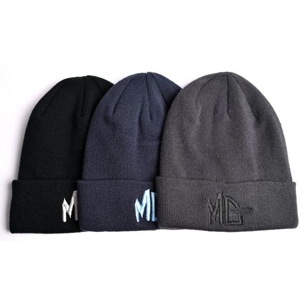 シンサレートワッチキャップSIZE FREECOLOR：ブラック×ホワイト刺繍　　ネイビー×ライトブルー刺繍　　ダークグレー×ブラック刺繍寒くなってきました。寒い季節の塔偉いとともにおなじみのニットキャップの登場です。ワッチキャップはシンサ...