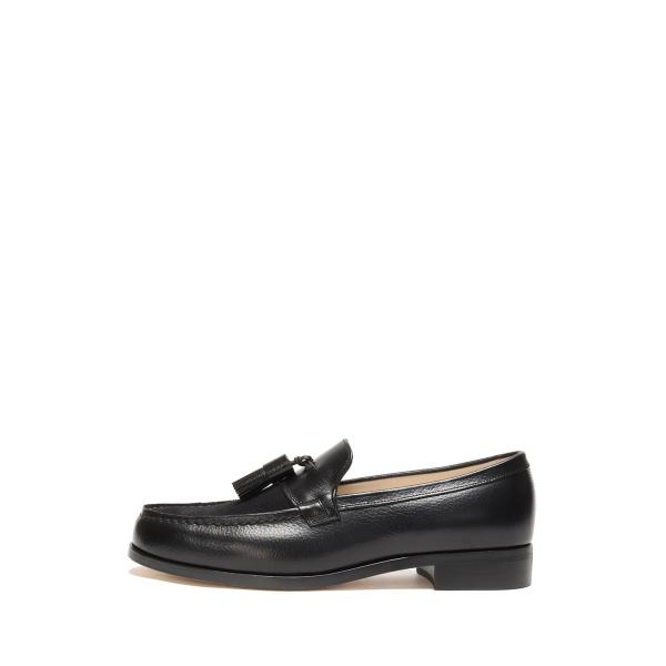 FOOT THE COACHER 黒 タッセル ローファー フット・ザ・コーチャーのタッセルローファー、シングルタッセル