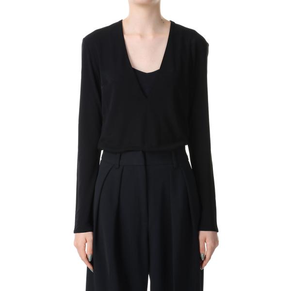 トゥデイフルtodayful vneck slit dress black