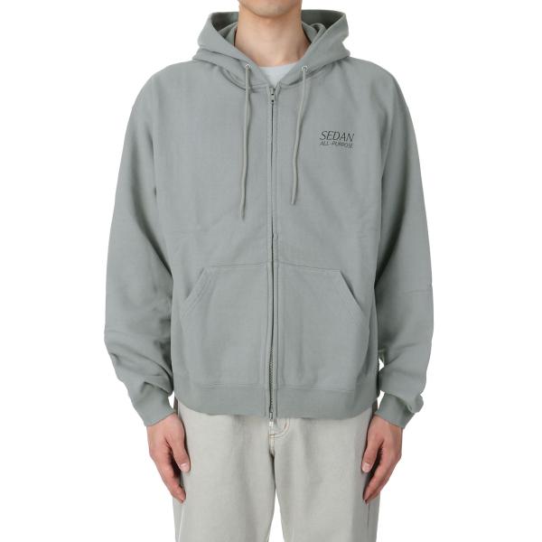 P5倍 / SALE】OS Logo Full Zip Hoodie - WOLF GREY (SD24S-CT01