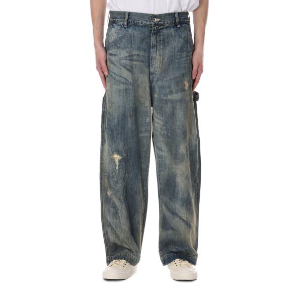 STEINBECK DENIM PAINTER PANTS VINTAGE CUSTOM / BLUE (PC-005