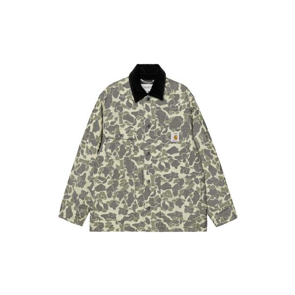 P5倍 / SALE】TAPESTRY CHORE COAT Camo Duck Jacquard Green Tobacco