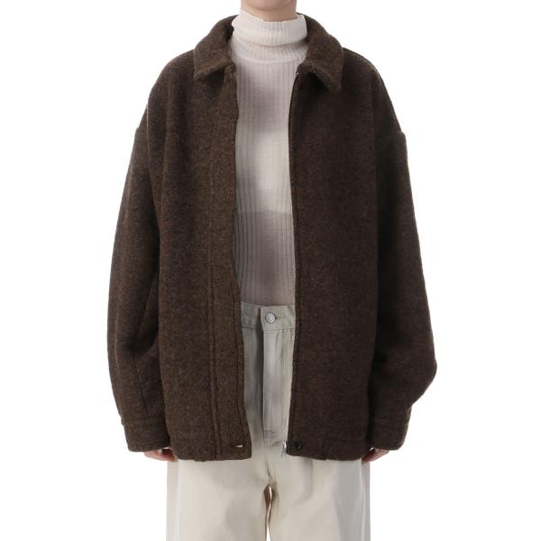 anuke アンヌーク Sliver Zip Blouzon ブラウン 36 Sliver Zip Blouzon - BROWN (62520201) anuke(アンヌーク