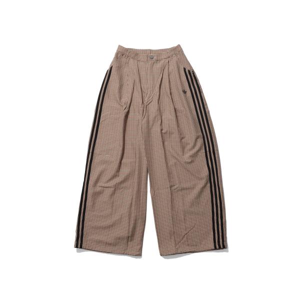 CHECKS TROUSER LOOSE PANTS - WONDER BEIGE (LE8309) adidas Originals -Women-(アディダスオリジナルス)