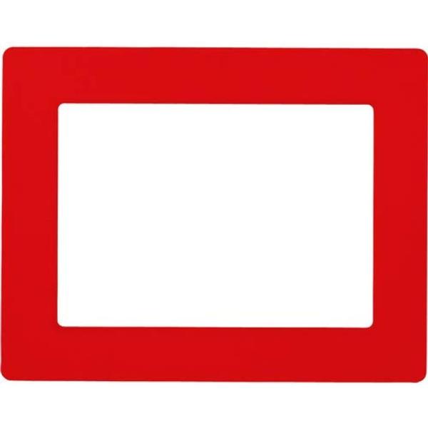 緑十字 路面用区画標識(A4用紙対応タイプ) 赤 312×398mm 裏テープ付 403114