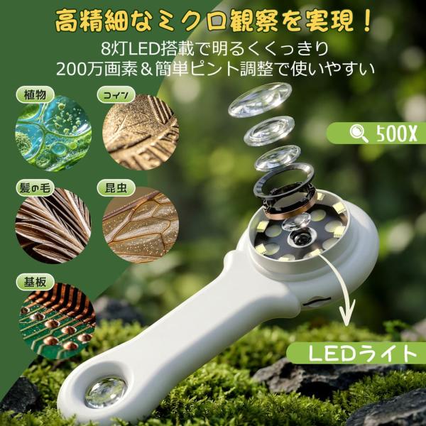 ������ �q�� HOLYFUN 2in1 �f�W�^�������� ���ዾ 2�C���` 500�{ �n���h�w���h �~�j������ �X�R�[�v PC�Ή� �Ȋw���� ���w������ �a�����v���[���g ���i�摜4
