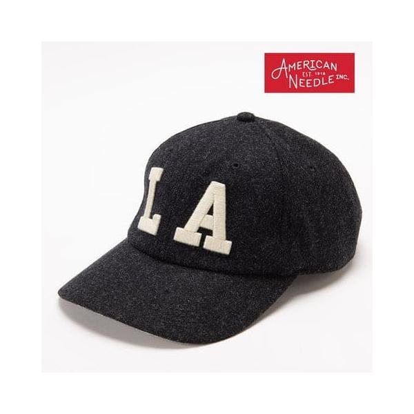 送料無料 AMERICAN NEEDLE アメリカンニードル LA ロサンゼルス エンゼルス ロゴ 帽子 キャップ 刺繍 ユニセックス ブラック 黒