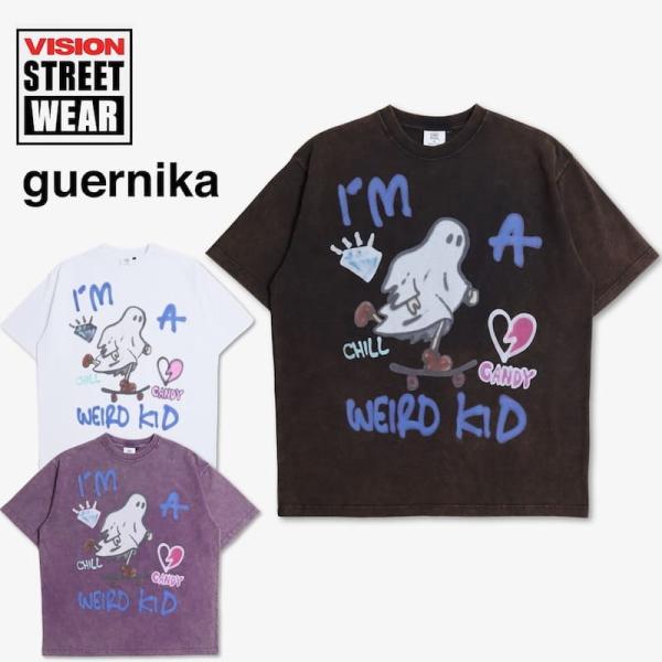 半袖 Tシャツ メンズ ティーシャツ vision street wear ヴィジョン ゲルニカ コラボ オバケ お化け ゴースト プリント レディース 送料無料