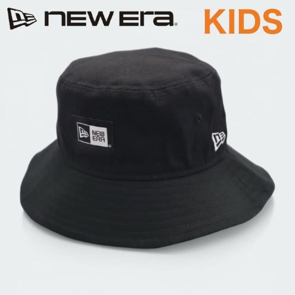お値下げ　キッズ　New Era ブラックバケットハット familiar NEW ERA（ニューエラ） 新品 ニューエラ正規品 キッズ KIDS バケット