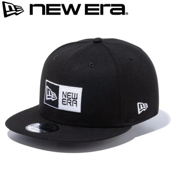 ニューエラ NEWERA 正規品 新品 キャップ CAP 帽子 9FIFTY ボックスロゴ BOXロゴ 刺繍 メンズ レディース 黒 ブラック 14524966 M/L