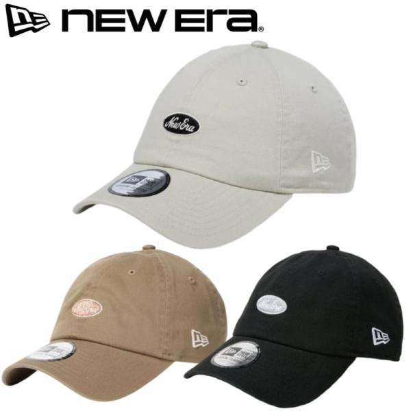 NEWERA ニューエラ 正規品 キャップ CAP 帽子 カジュアルクラシック オーバルロゴ ロゴ 刺繍 ワンポイント シンプル ストーン カーキ ベージュ 黒ブラック