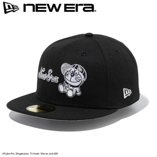 NEW ERA 59FIFTY ドラえもん フェイスロゴ ブラック NEW ERA（ニューエラ） 正規品 ドラえもん コラボ 59FIFTY CAP