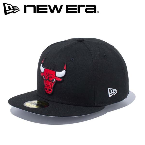 NEWERA ニューエラ 正規品 シカゴ ブルズ キャップ CAP 帽子 59FIFTY NBA バスケット バスケ BULLS 牛 刺繍 黒 ブラック 14525228
