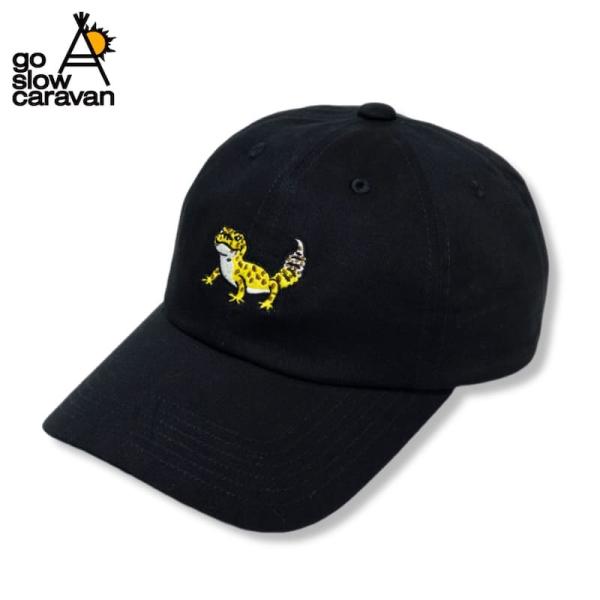 新品 ゴースローキャラバン go slow caravan CAP キャップ 帽子 刺繍 レオパ レオパードゲッコー ヒョウモントカゲモドキ
