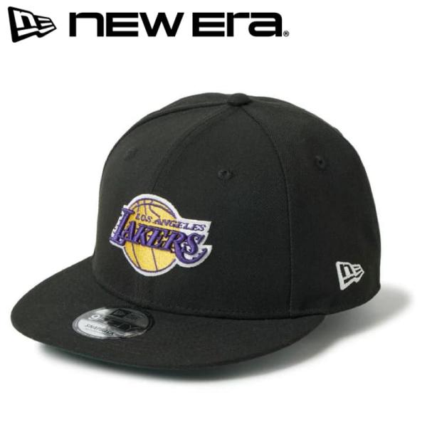 新品 NEWERA ニューエラ 正規品 ロサンゼルス レイカーズ キャップ CAP 帽子 9FIFTY NBA バスケットボール 黒 ブラック 14744817 M/L