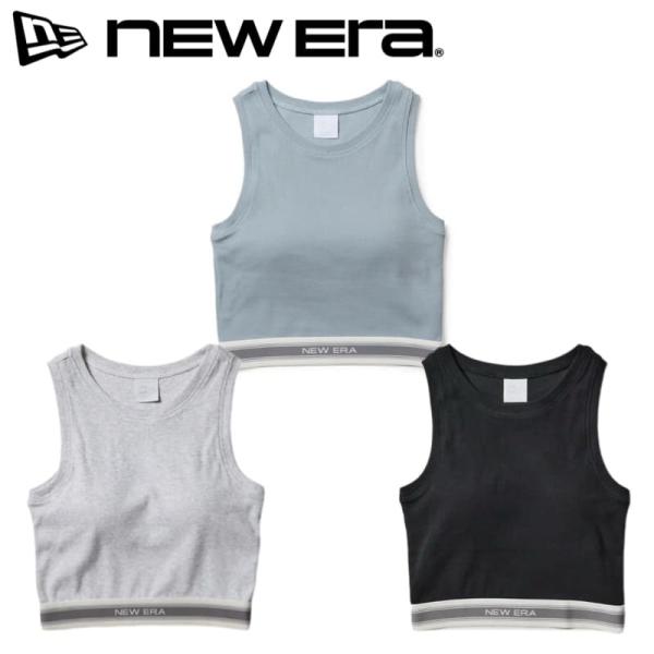 NEWERA ニューエラ 正規品 レディース タンクトップ ブラトップ アメリカンスリーブ アメスリ カップ付 インナー ロゴ 女性用 ブルー グレー 黒 ブラック
