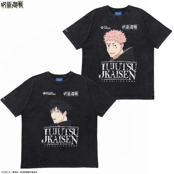 送料無料 呪術廻戦 × SEQUENZ コラボ 半袖 Tシャツ 半袖Tシャツ ティーシャツ 虎杖悠仁 伏黒恵 死滅回游 アニメ グッズ メンズ レディース 黒 ブラック