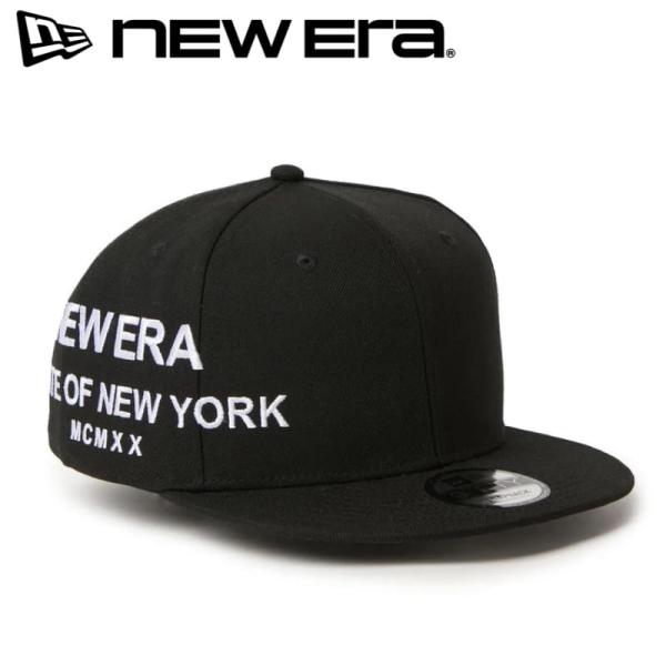 新品 NEWERA ニューエラ 正規品 キャップ CAP 帽子 9FIFTY エッセンシャル MCMXX 黒 ブラック 15137011 M/L