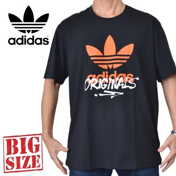大きいサイズ メンズ adidas アディダス originals オリジナルス クルーネック 半袖Ｔシャツ XL XXL 4XO 6XO