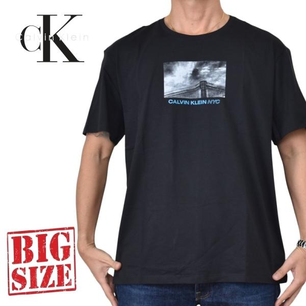 大きいサイズ メンズ CK Calvin Klein jeans カルバンクラインジーンズ クルーネック 半袖Ｔシャツ フォトグラフィック XXL