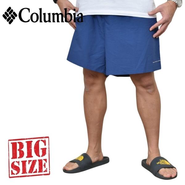 SALE 大きいサイズ メンズ Columbia コロンビア サーフパンツ ハーフパンツ ショーツ 水着 インナー付き 水陸両用 Backcast III Water Shorts 8インチ XL XXL