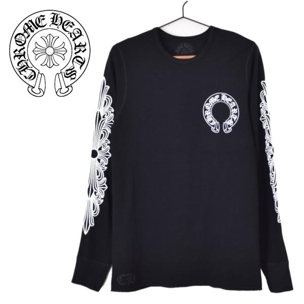 CHROME HEARTS クロムハーツ サーマル 長袖 ロンT 黒 ブラック L