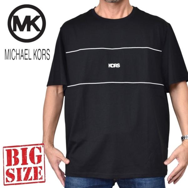 大きいサイズ メンズ MK MICHAEL KORS マイケルコース 半袖Ｔシャツ ロゴ XXL