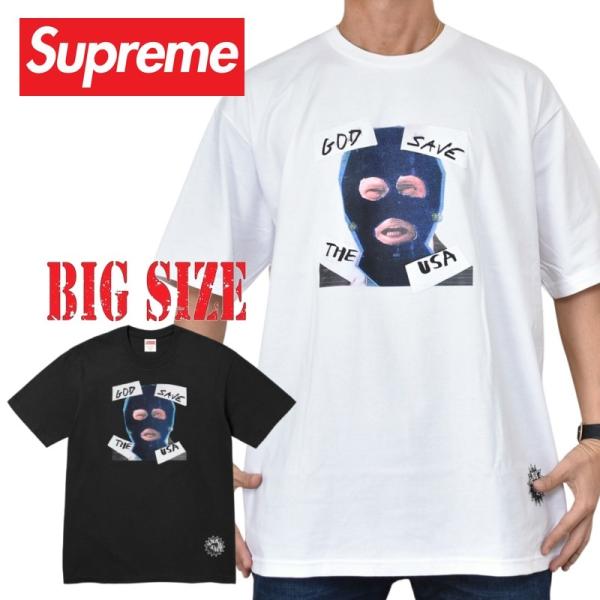 大きいサイズ メンズ Supreme シュプリーム God Save Us Tee 半袖 Tシャツ XXL