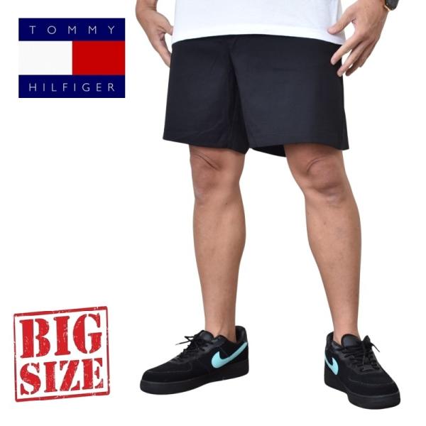 大きいサイズ メンズ トミーヒルフィガー TOMMY HILFIGER ストレッチ テックショーツ ハーフパンツ ハーパン ショートパンツ 7inch 38 40 42 44インチ