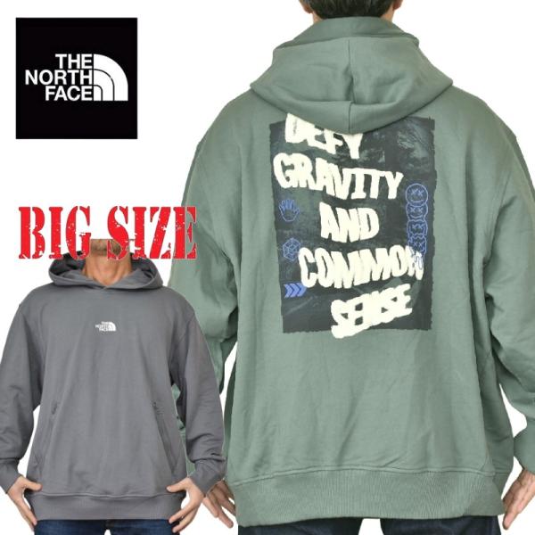 大きいサイズ メンズ ノースフェイス プルオーバー パーカー スウェット フーディー ジップポケット USAモデル THE NORTH FACE Heritage Graphic Relaxed XXL