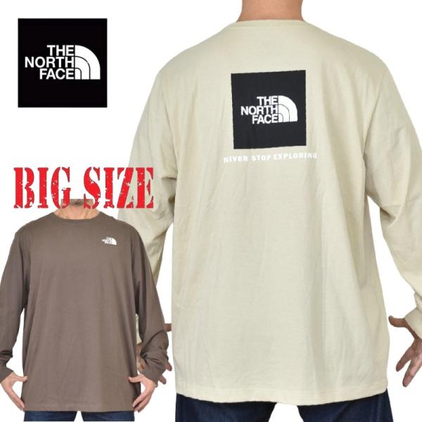 大きいサイズ メンズ ノースフェイス ロンT 長袖 Ｔシャツ THE NORTH FACE EVOLUTION BOX NSE REGULAR LS TEE XXL