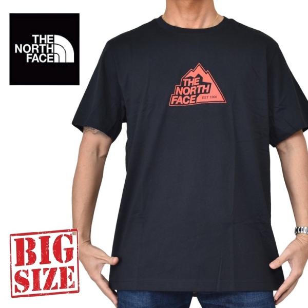 大きいサイズ メンズ ノースフェイス THE NORTH FACE 半袖 Ｔシャツ プリント USAモデル Since '66 Regular Short-Sleeve Tee XL XXL XXXL