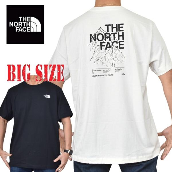 大きいサイズ メンズ ノースフェイス THE NORTH FACE 半袖 Ｔシャツ プリント USAモデル Evolution Half Dome Short-Sleeve Tee XL XXL XXXL