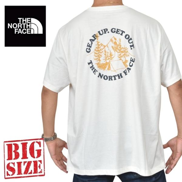 大きいサイズ メンズ ノースフェイス THE NORTH FACE 半袖 Ｔシャツ プリント Gear Up Regular Short-Sleeve Tee Graphic XL XXL XXXL