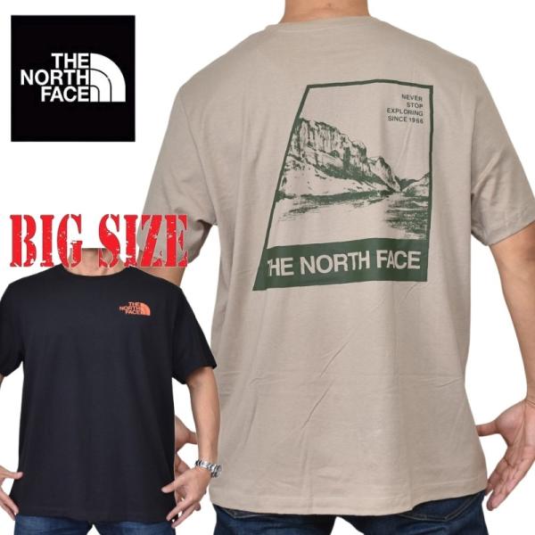 大きいサイズ メンズ ノースフェイス THE NORTH FACE 半袖 Ｔシャツ プリント USAモデル EVO RETRO NSE SS TEE XL XXL XXXL